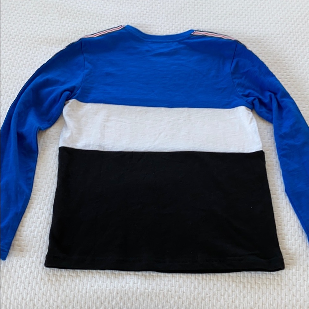 Boys “No Fear” color block long sleeve tee